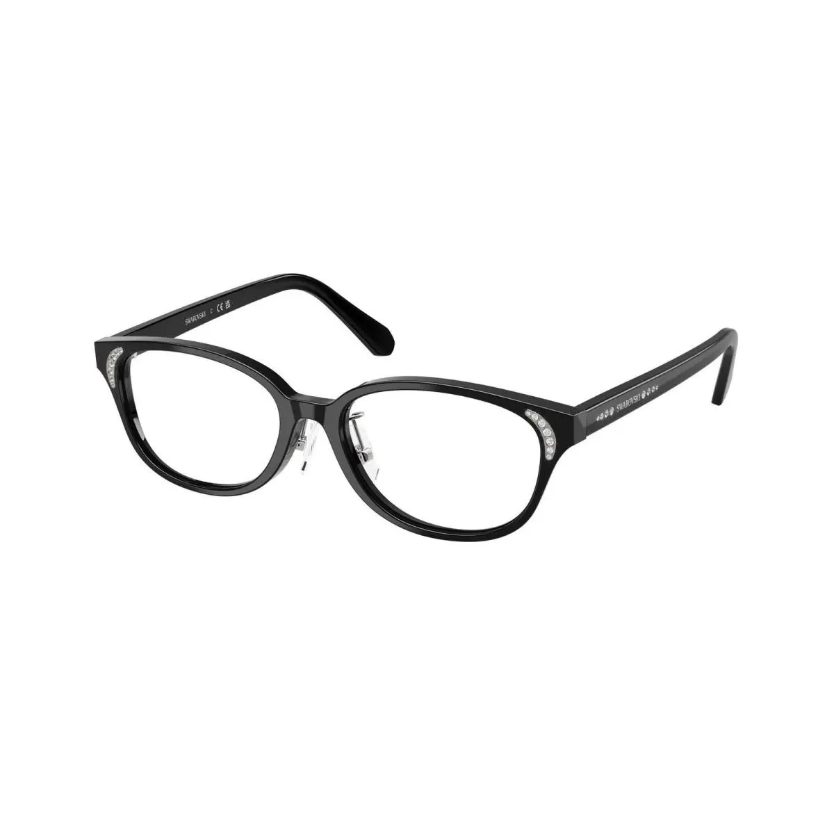 SK 2040 D Black Demo Lens 1001 Size 52 Eyeglasses by Swarovski