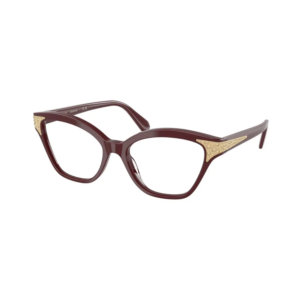 SK 2029 Burgundy Demo Lens 1008 Size 54 Eyeglasses by Swarovski
