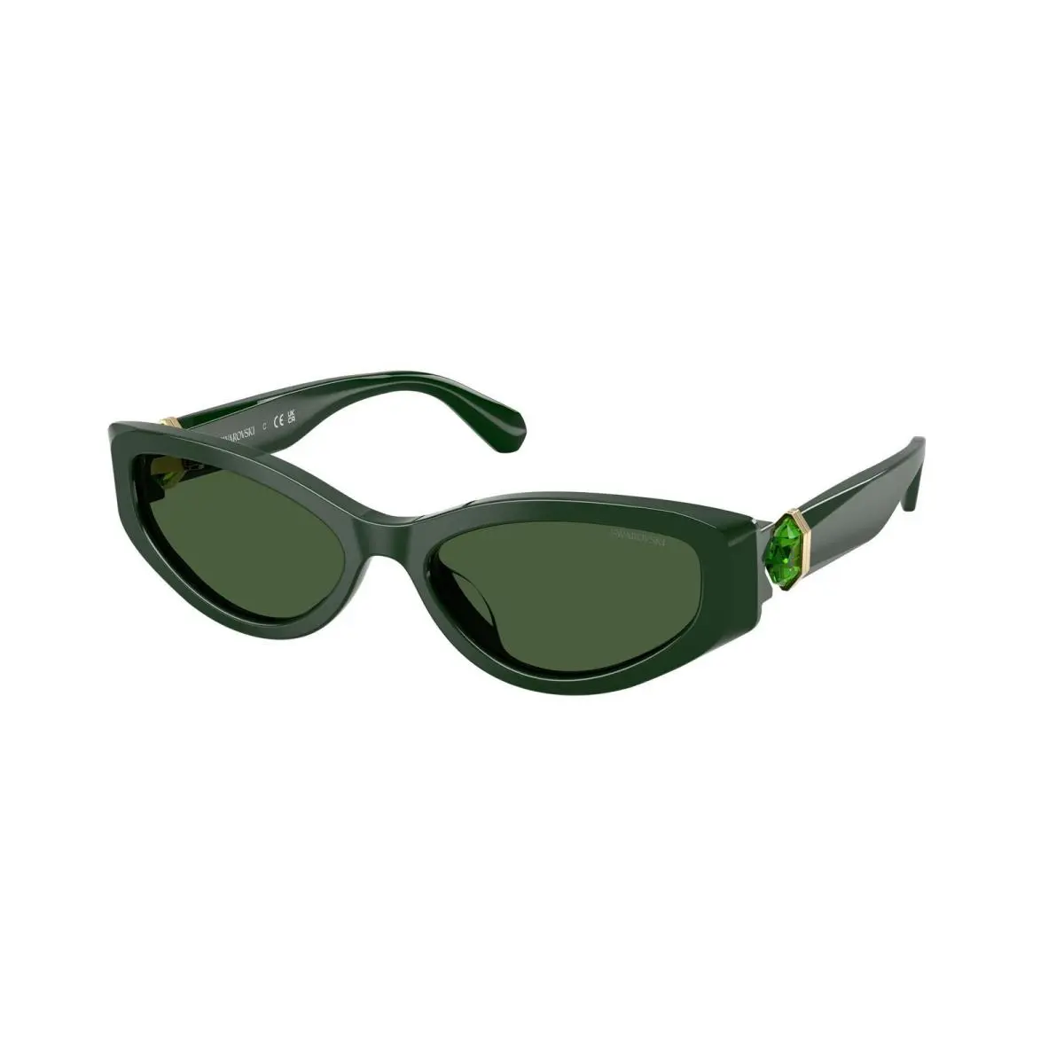 SK 6045 U Dark Green / Polyamide Standard 102671 Size 55 Sunglasses by Swarovski