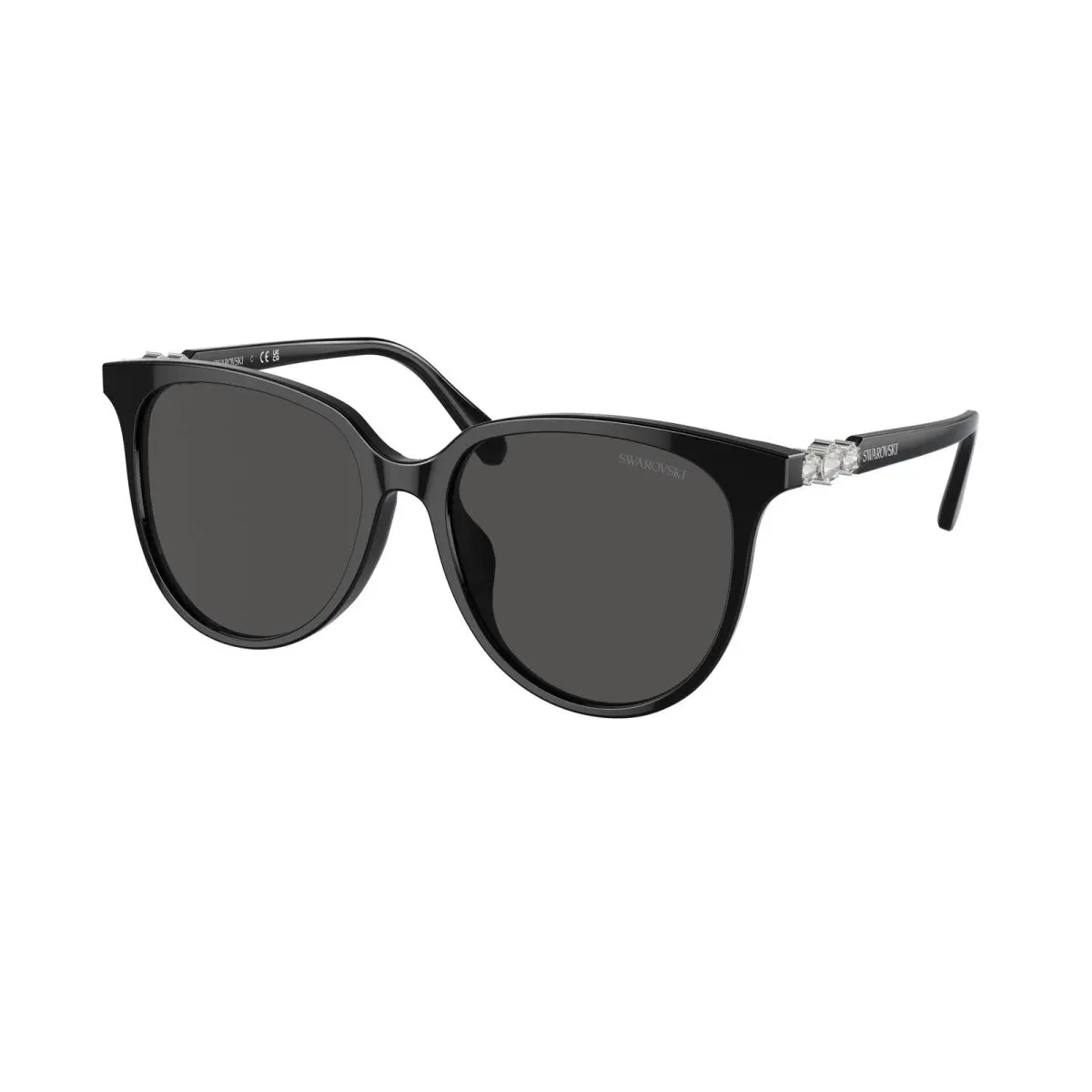 SK 6023 D Black Dark Grey 100187 Size 56 Sunglasses by Swarovski