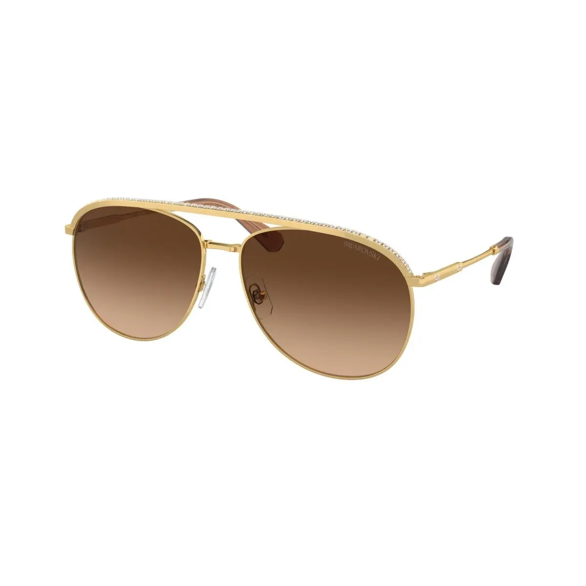 Swarovski SK 7005 Gold Gradient Brown 400474 Size 61 Sunglasses