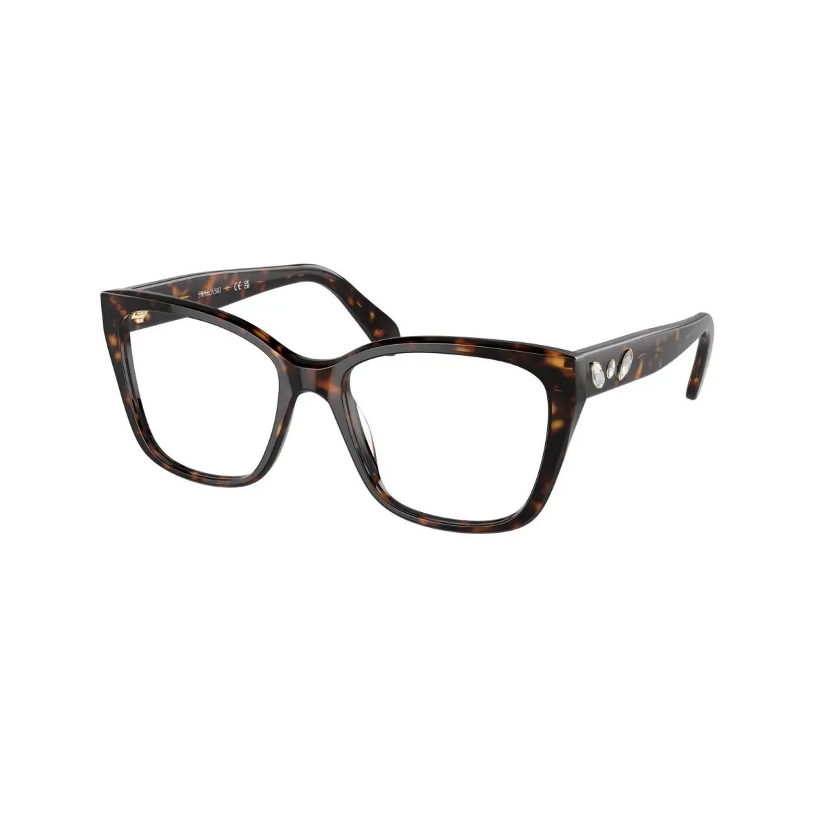SK 2008 Havana 1002 Size 51 Eyeglasses by Swarovski