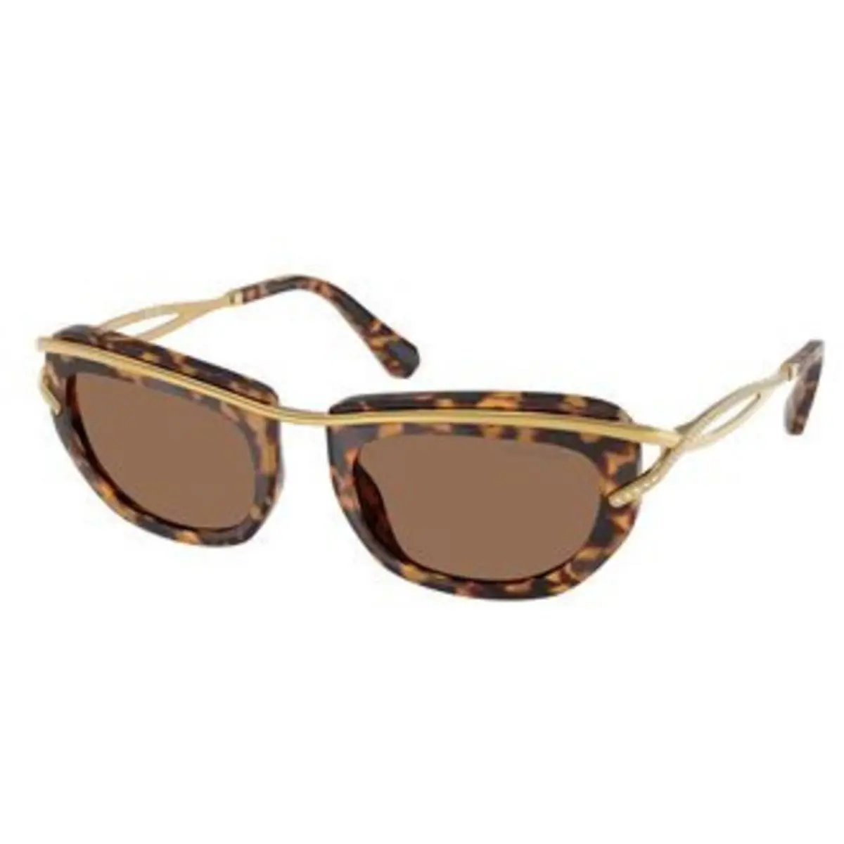 SK 7026 Light Havana / Dark Brown 403573 Size 52 Sunglasses by Swarovski
