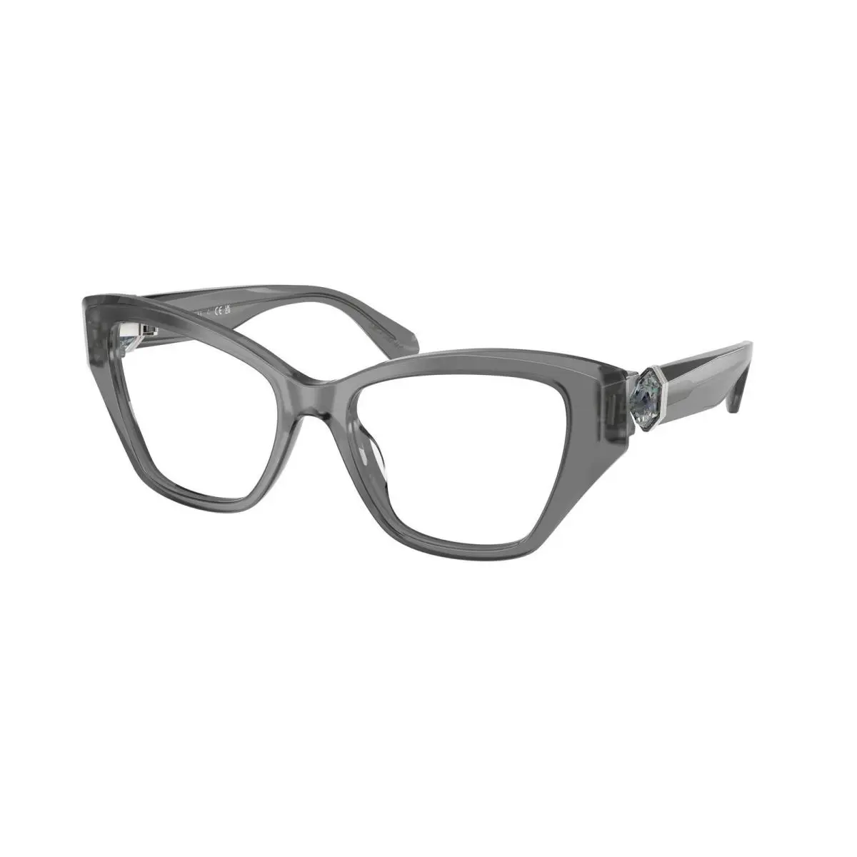 SK 2050 U Milky Grey / Demo Lens 1072 Size 52 Eyeglasses by Swarovski