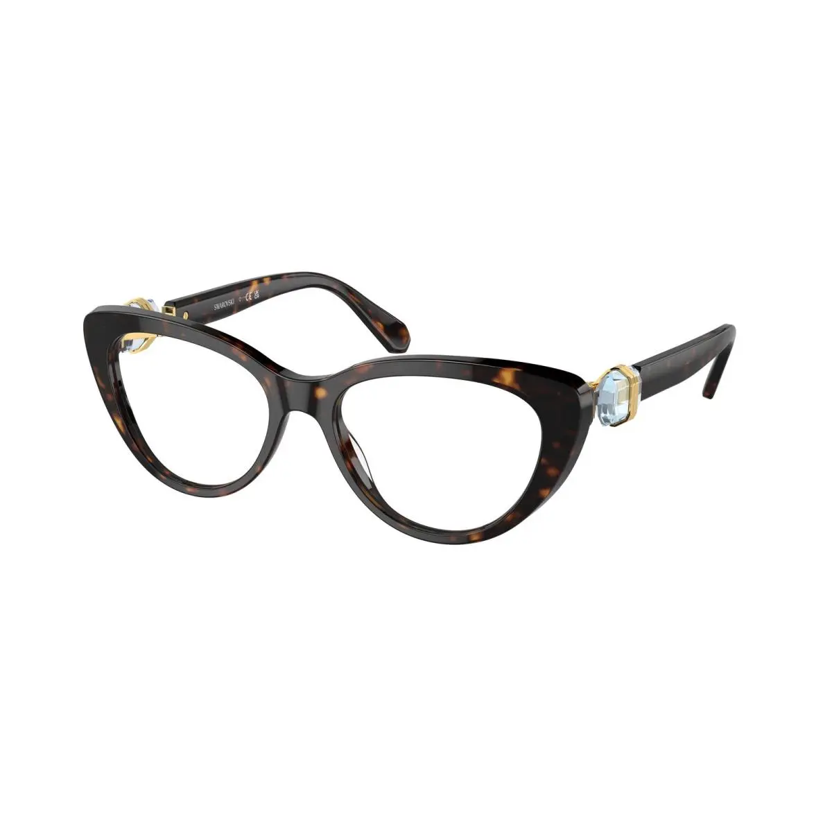 SK 2005 Dark Havana 1002 Size 51 Eyeglasses by Swarovski