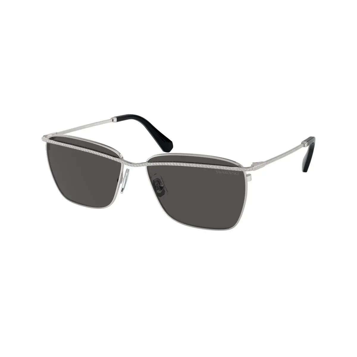 Swarovski SK 7006 Silver Dark Grey 400187 Size 58 Sunglasses