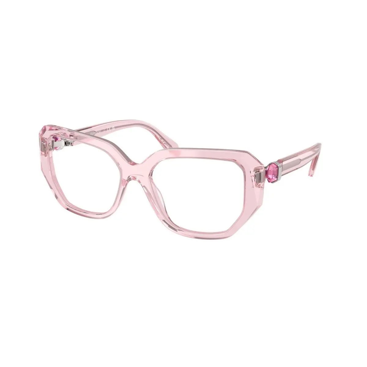 SK 2035 Transparent Pink Demo Lens 3001 Size 53 Eyeglasses by Swarovski