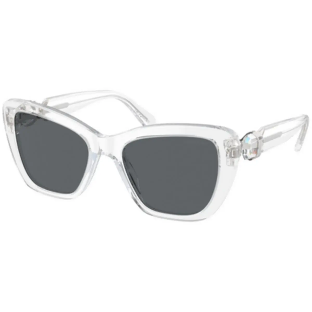 Swarovski SK 6018 Crystal / Dark Grey 102787 Size 52 Sunglasses