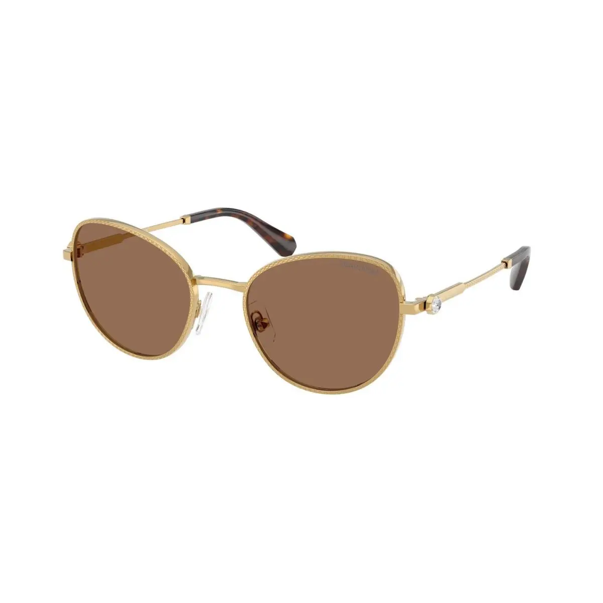 Swarovski SK 7032 Gold / Dark Brown Polyamide Standard 400473 Size 54 Sunglasses