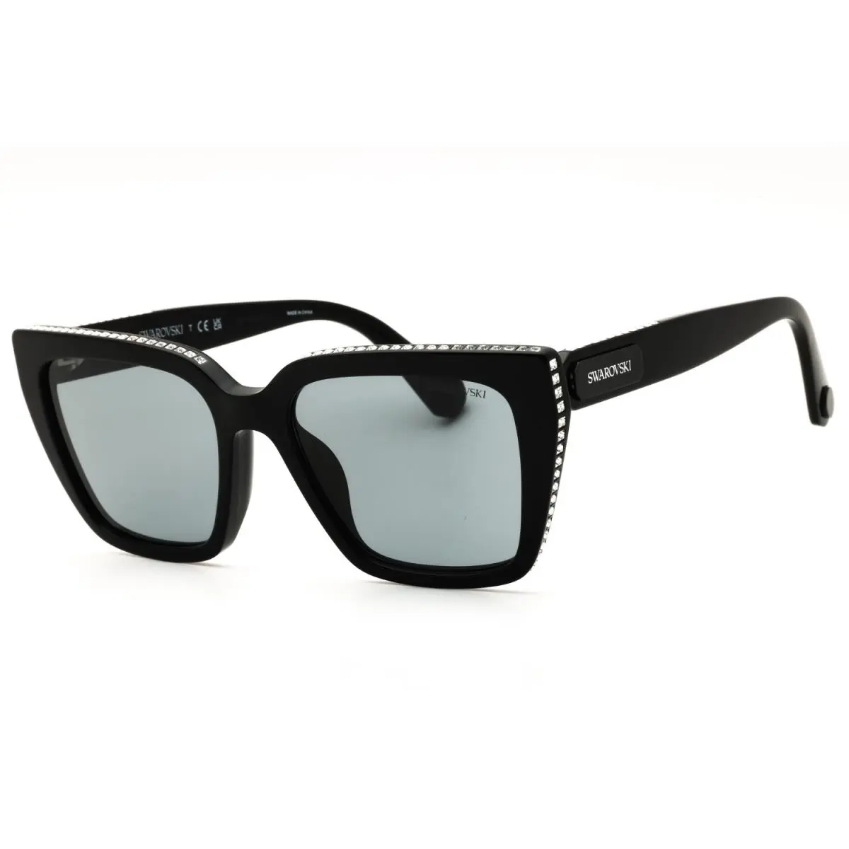 Swarovski SK6013-1010-54 Sunglasses Frame Size 54mm 140mm 18mm Black Women