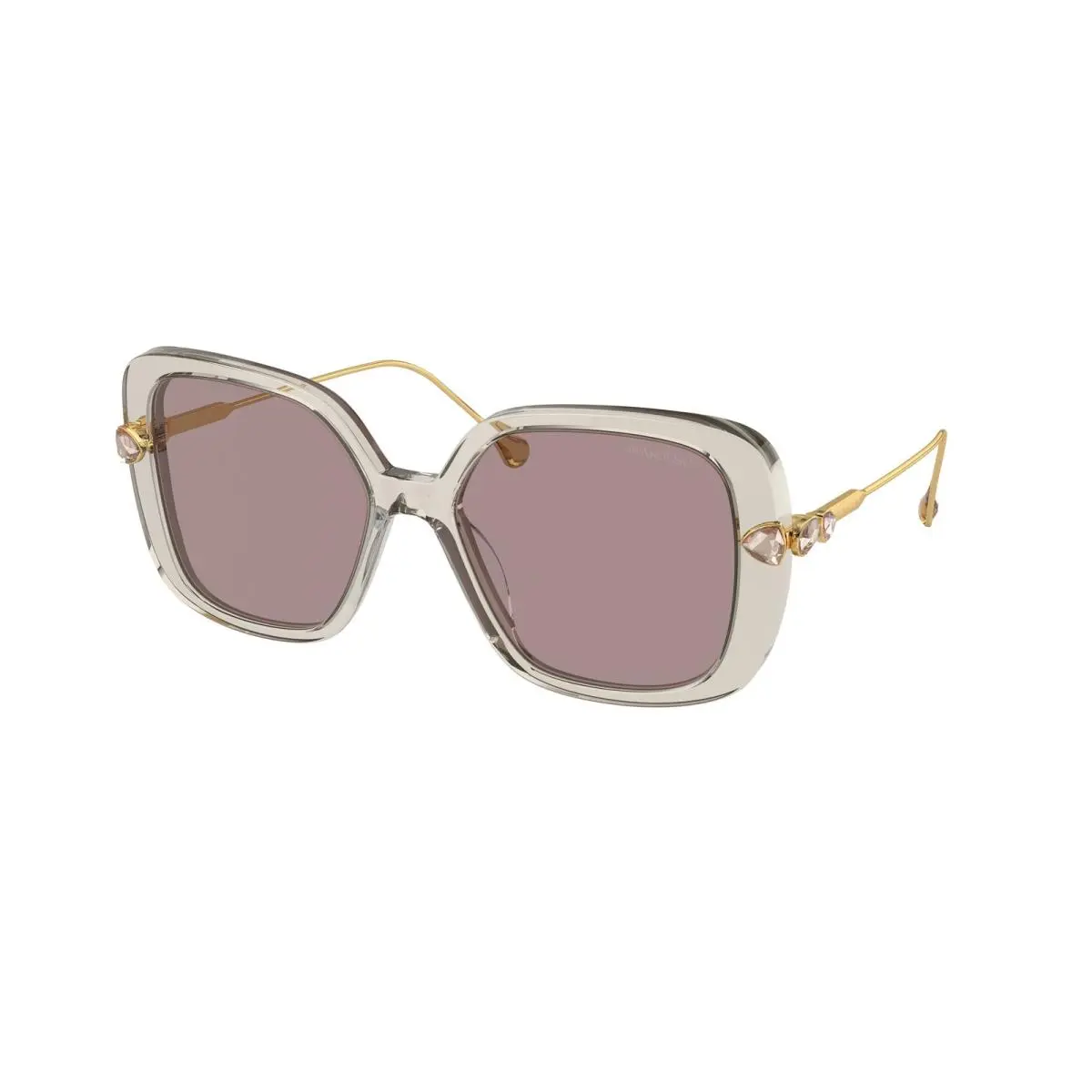 Swarovski SK 6011 Trasparent Light Brown Violet 3003LA Size 55 Sunglasses