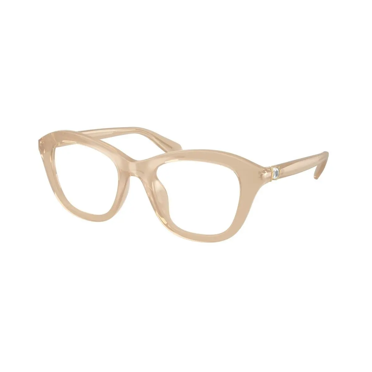 SK 2042 U Milky Beige / Demo Lens 1034 Size 48 Eyeglasses by Swarovski