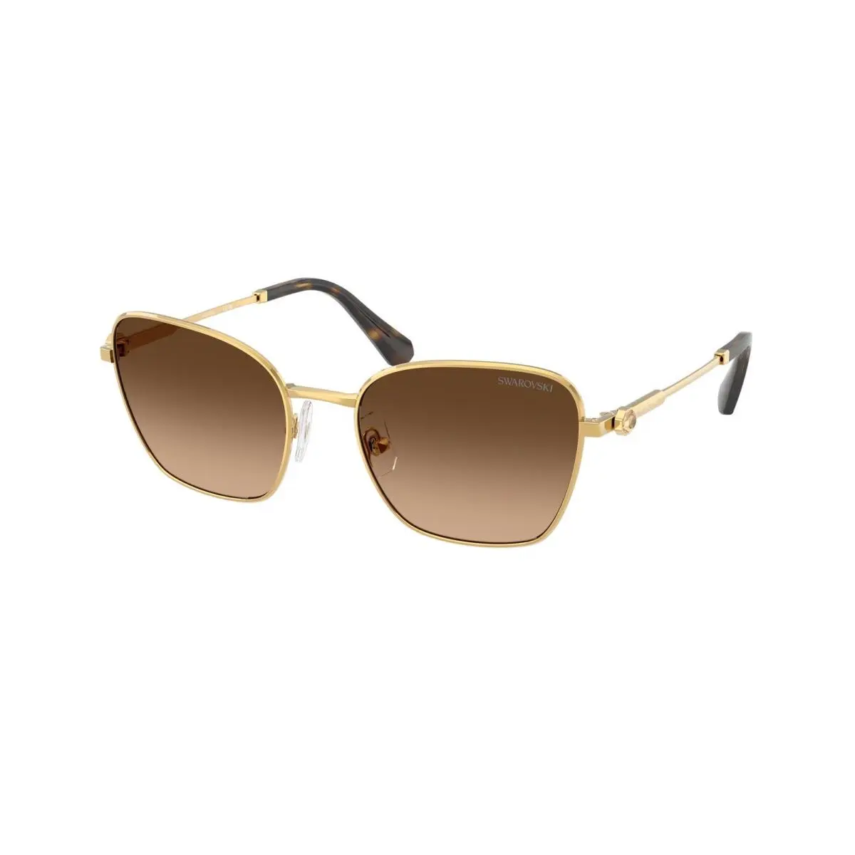 SK 7029 Yellow Gold / Green Gradient Brown 400774 Size 58 Sunglasses by Swarovski