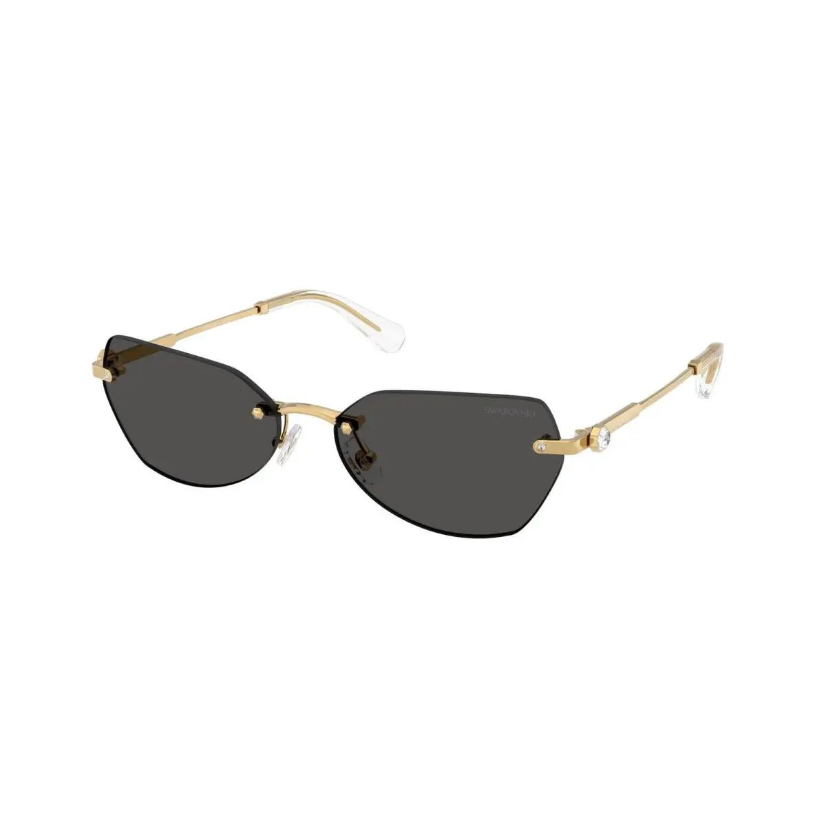 SK 7038 Gold / Dark Grey Polyamide Standard 400487 Size 58 Sunglasses by Swarovski