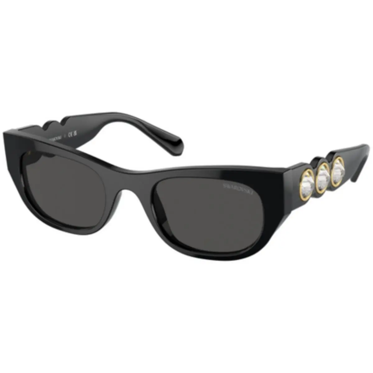 Swarovski SK 6022 Black / Dark Grey Polyamide Standard 100187 Size 51 Sunglasses