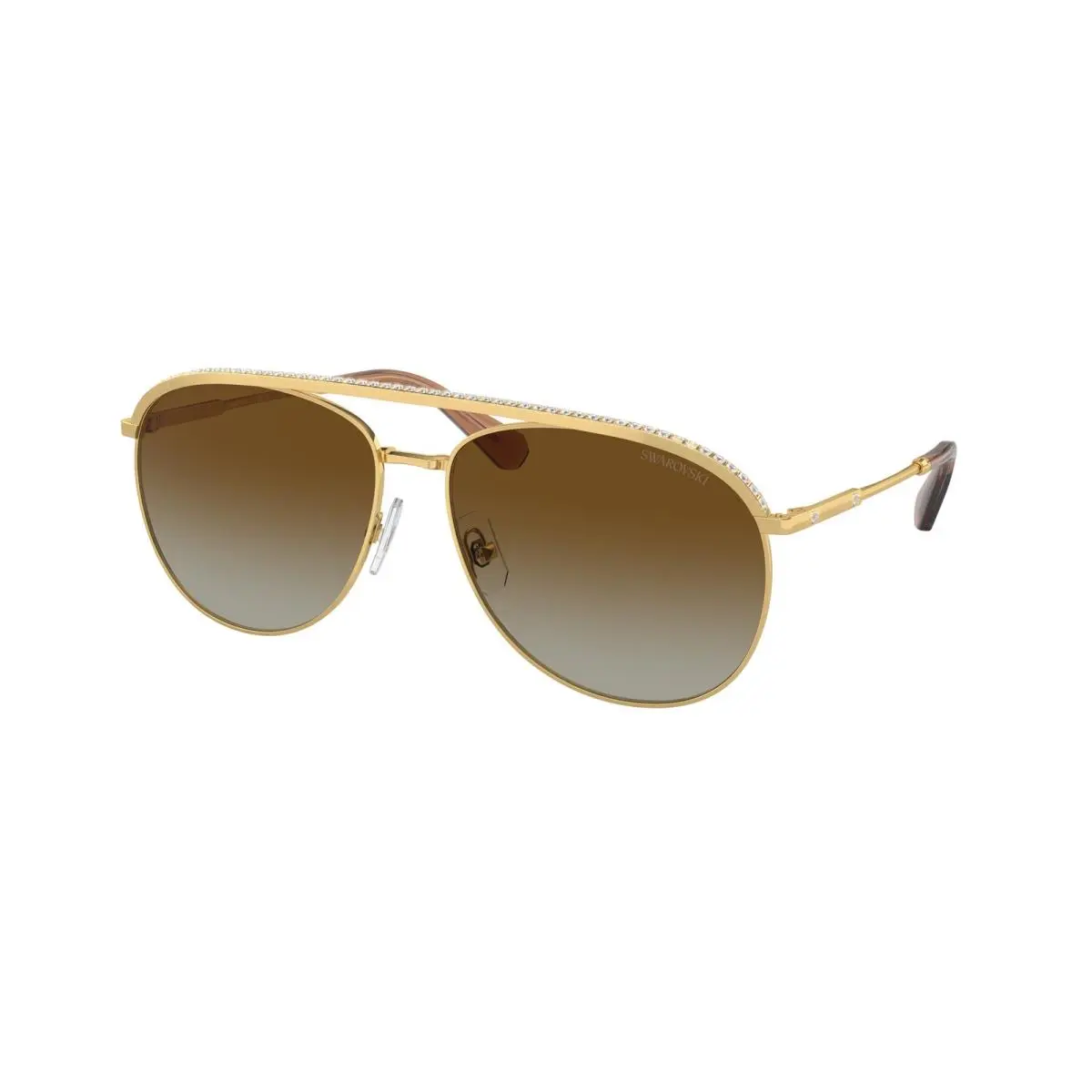 Swarovski SK 7005 Gold Polar Gradient Brown 4004T5 Size 61 Sunglasses