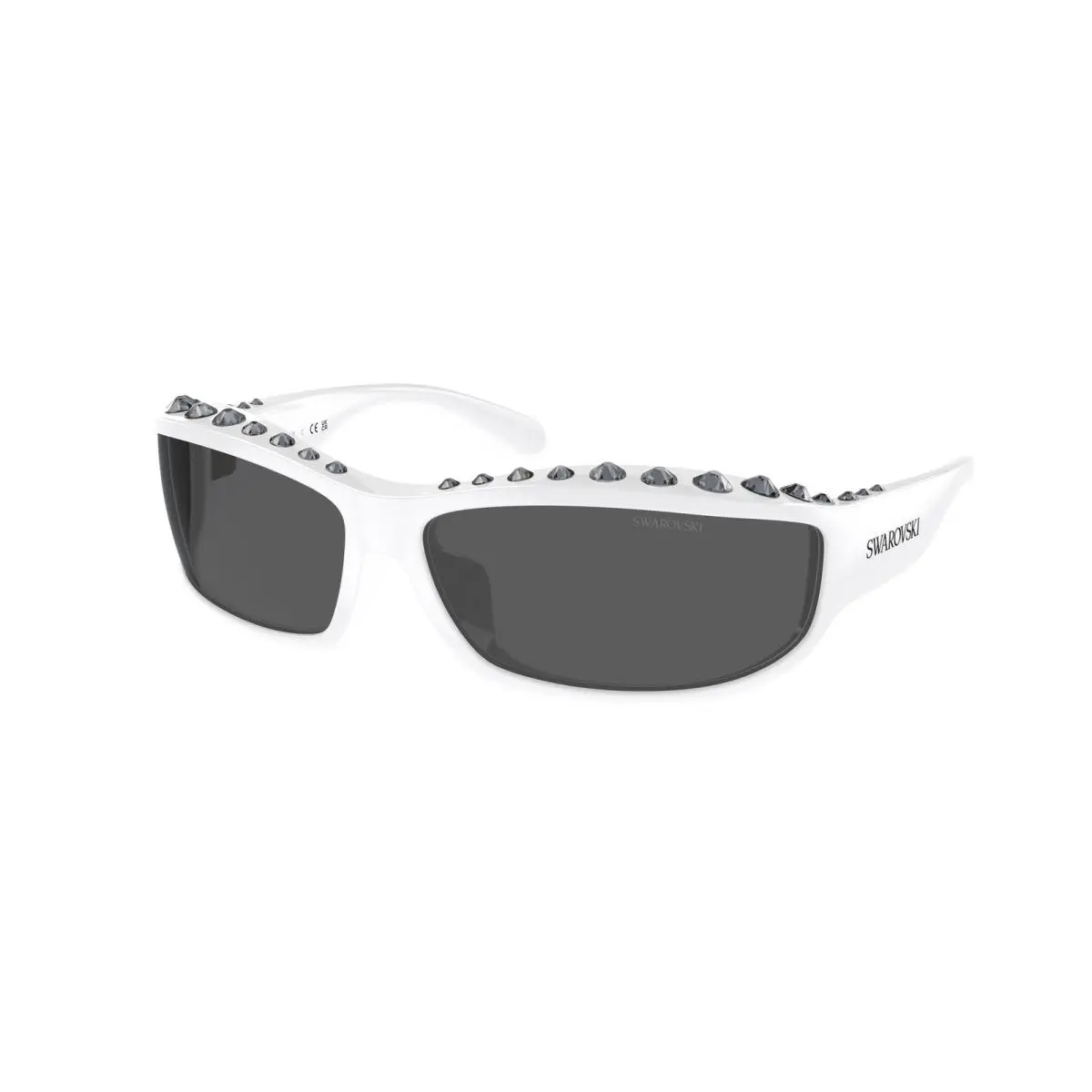 SK 6009 White Dark Grey 102987 Size 73 Sunglasses by Swarovski