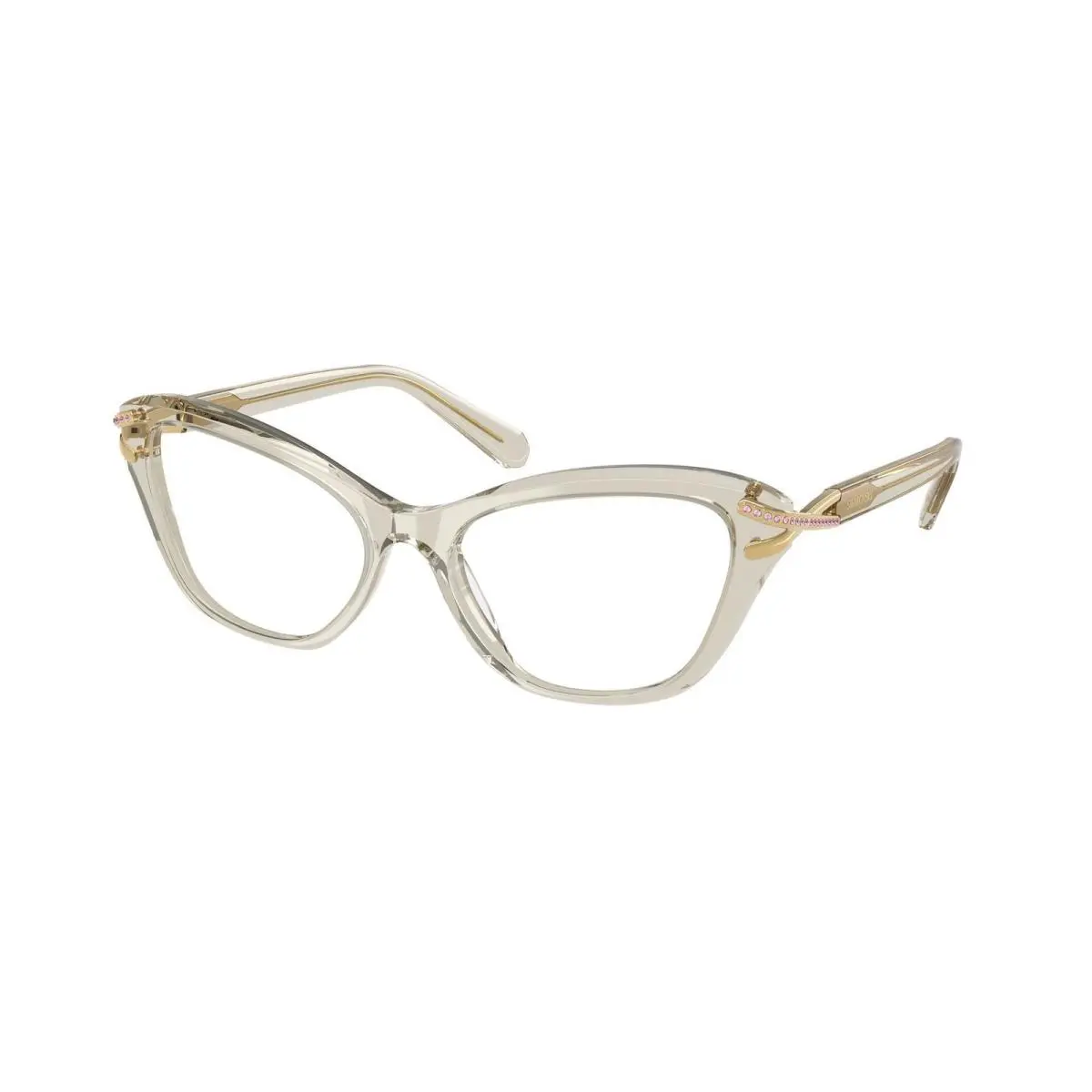 SK 2031 Transparent Beige / Demo Lens 3003 Size 53 Eyeglasses by Swarovski