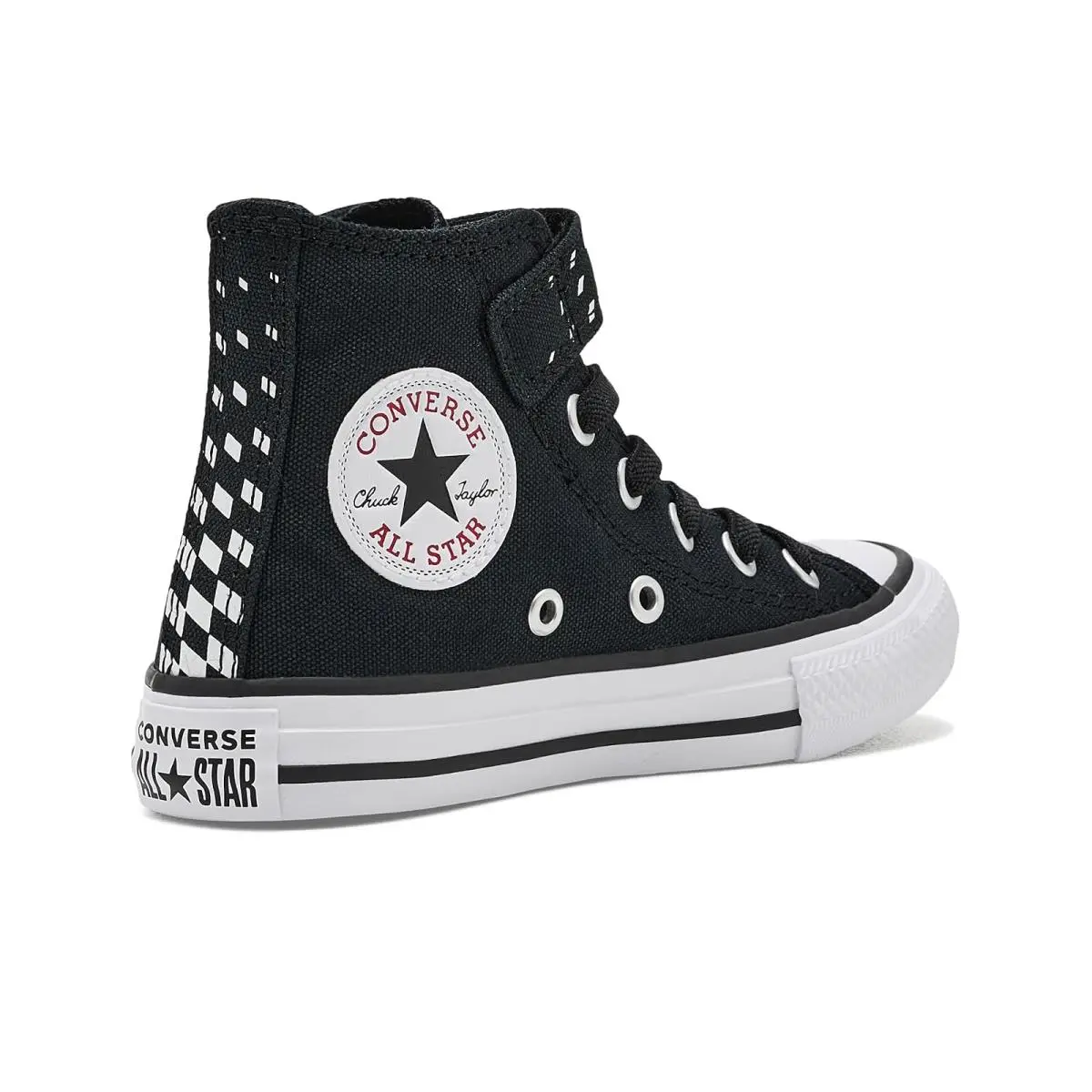 Converse shoes - Black/White/Red 8