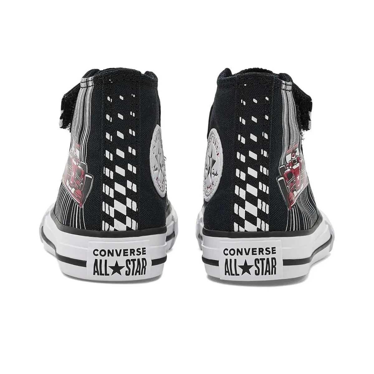 Converse shoes - Black/White/Red 12