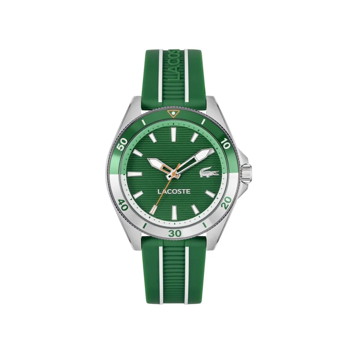 Mainsail Men`s Quartz Watch - 3 Hand - Silicone Strap - Sporty Green by Lacoste
