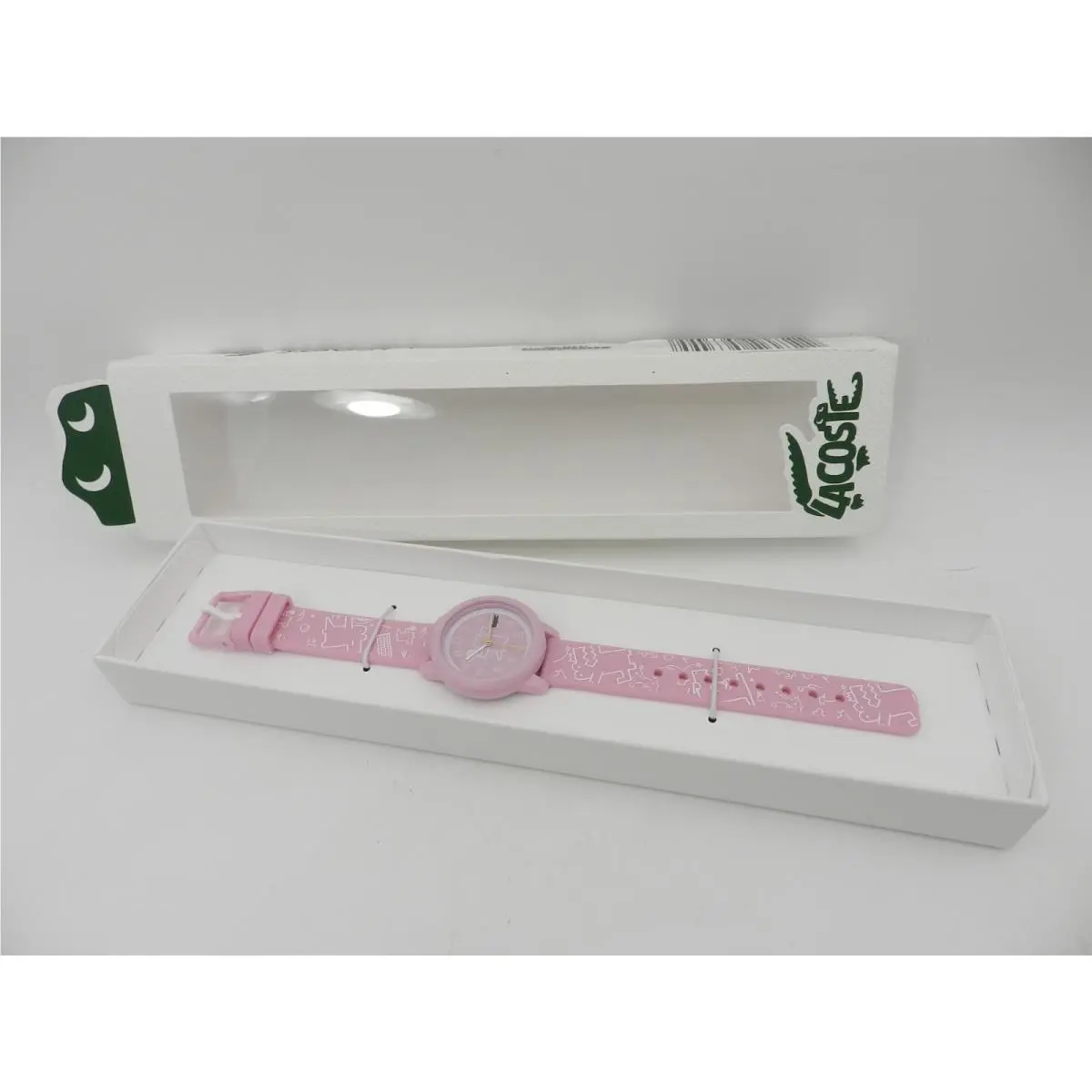 Kid`s Pink Printed Silicone Strap Watch 33mm by Lacoste