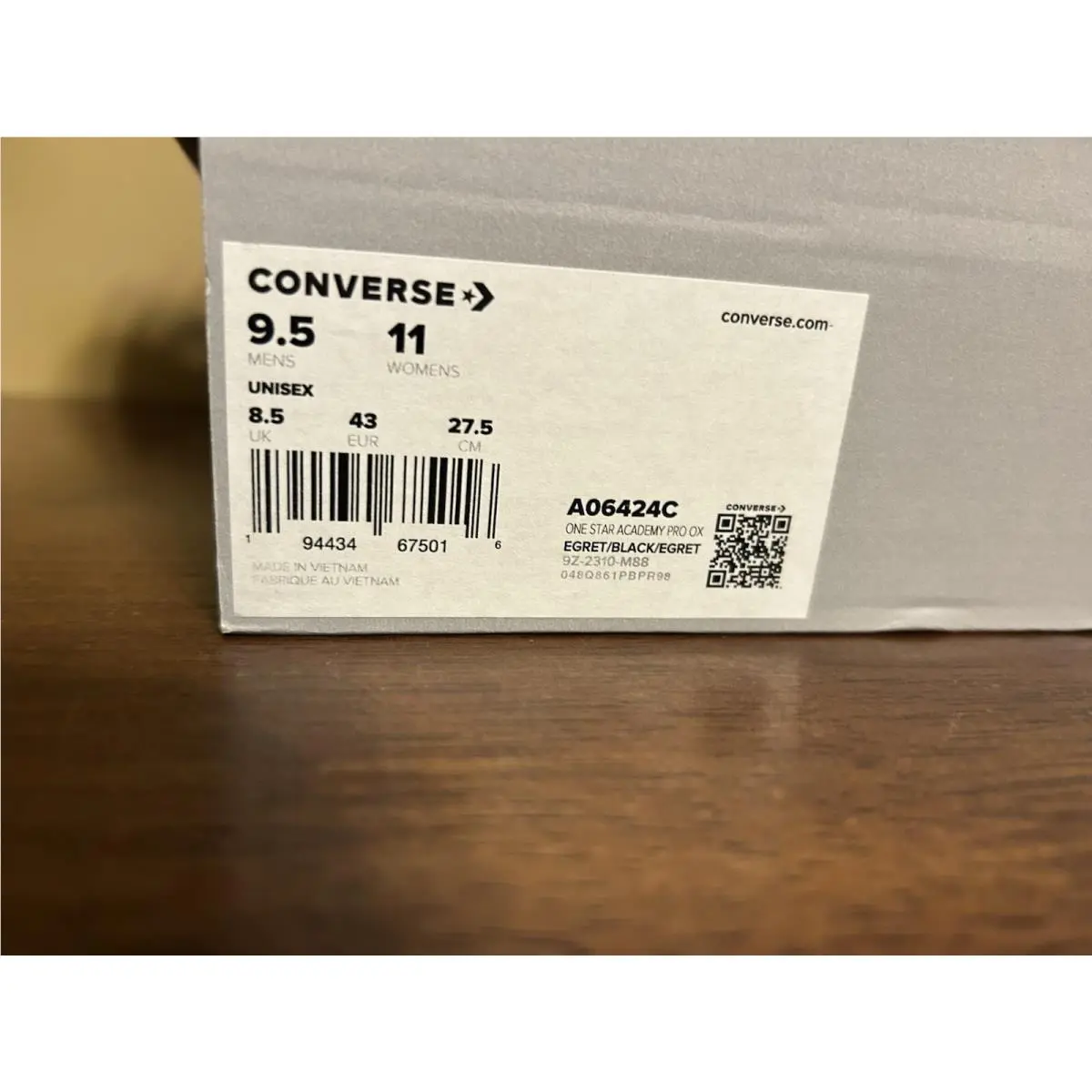 Converse shoes - Converse One Star - One Star - A06424C - Egret Black Egret 6
