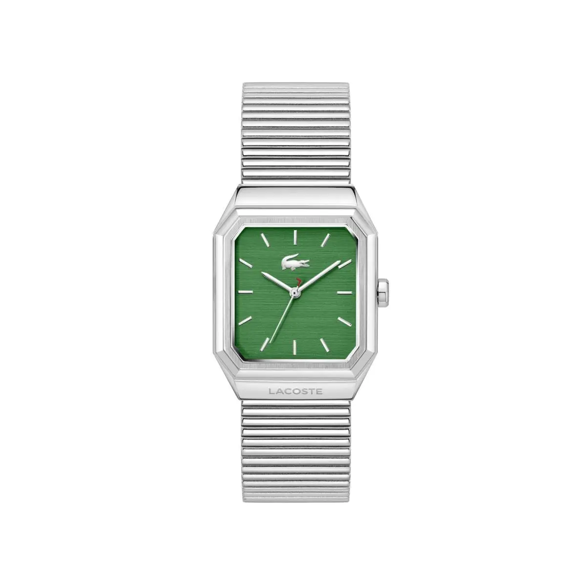 Rene Men’s Quartz Watch - Octagonal Case and Bezel Three-hand Silver by Lacoste