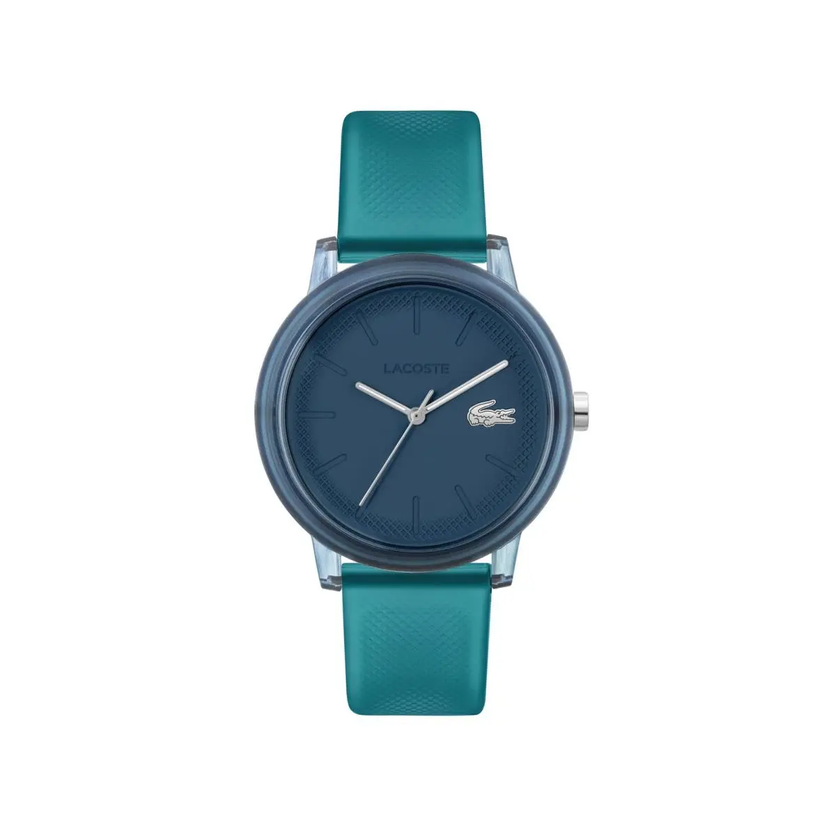 12.12 Men`s Quartz Watch - TR90 Case - Transparent Blue by Lacoste