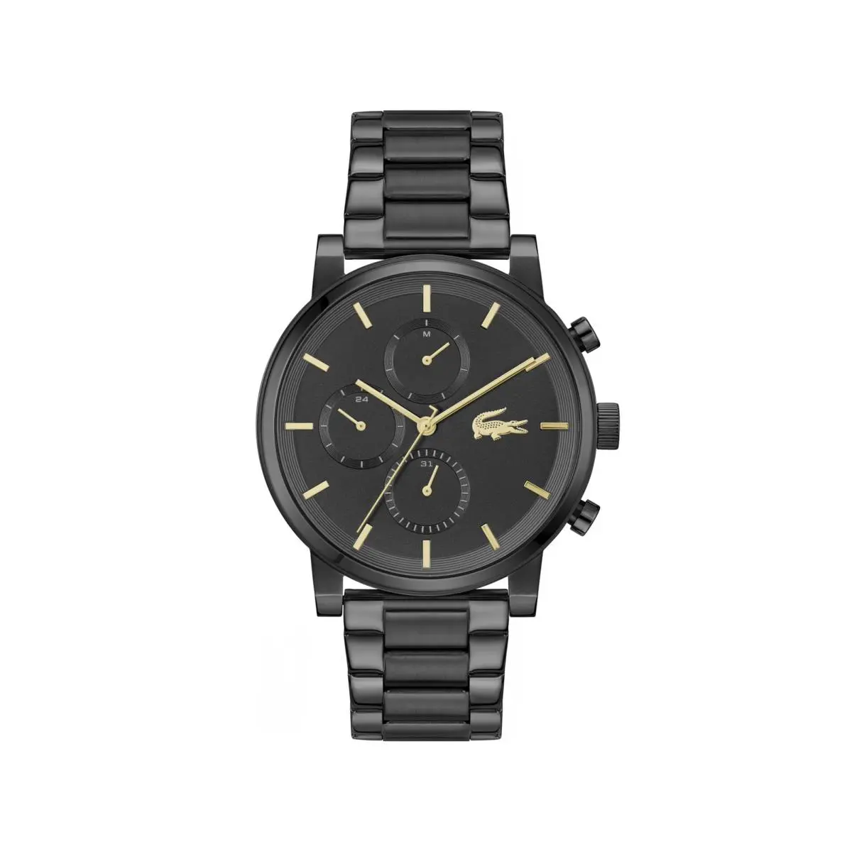Replay Men`s Multifunction Watch - Link Bracelet - Minimalist Black by Lacoste