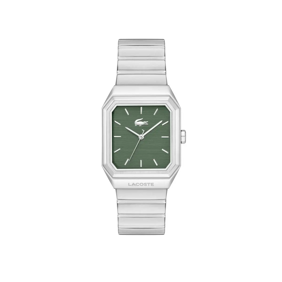 Men`s Rene Quartz Bracelet Watch 31mm Silver by Lacoste