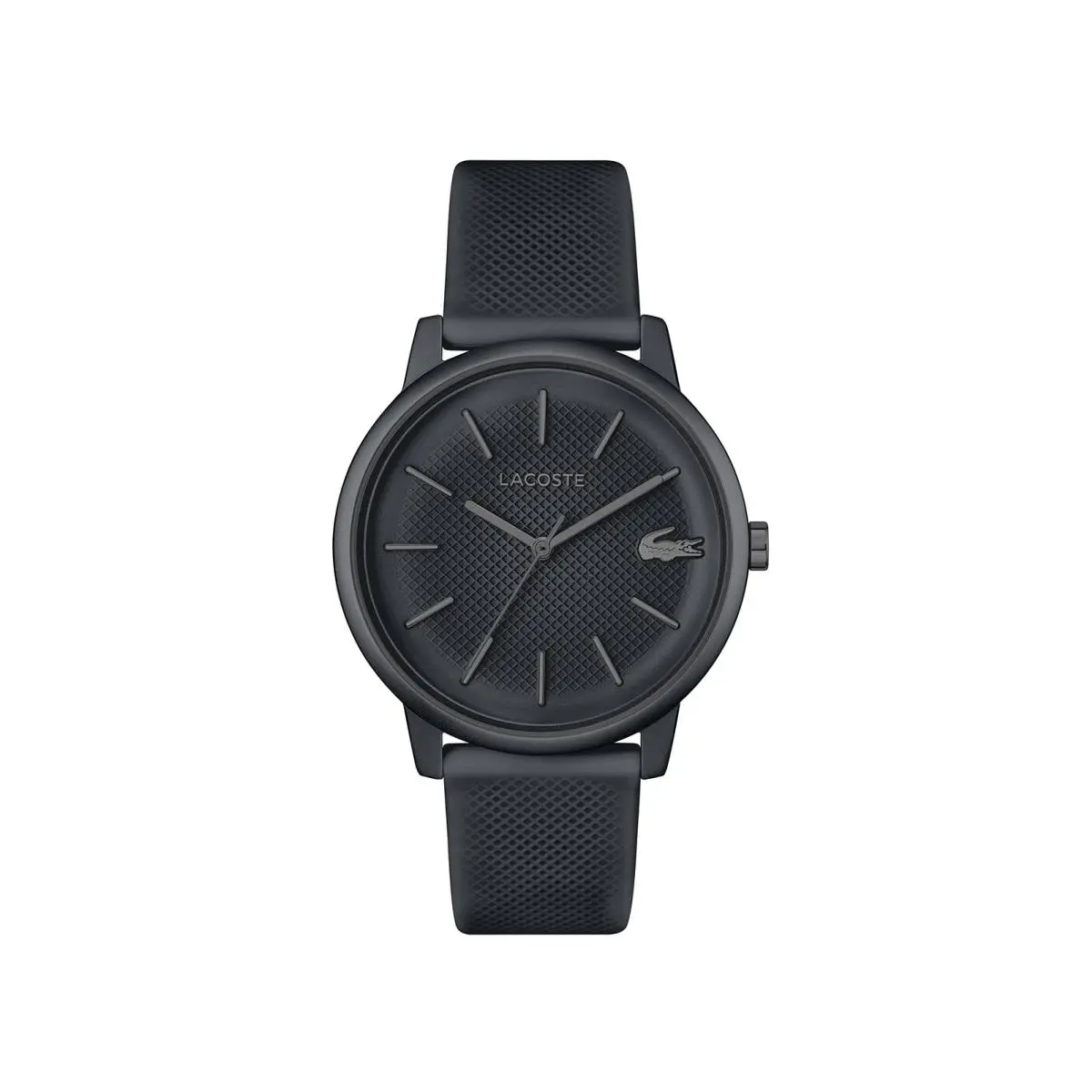 12.12 Move Men`s Aluminium Case Quartz Watch with One Size Black by Lacoste