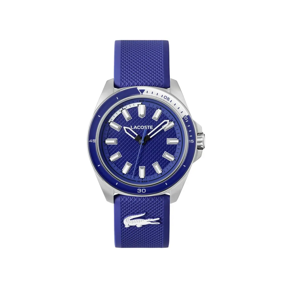 Capbreton Men’s Quartz Watch - Silicone Strap Diving-style Blue by Lacoste