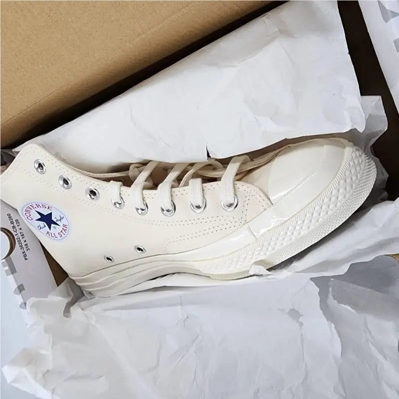 Converse shoes - Milk/Red/Black 3