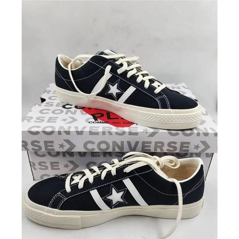 Converse shoes - Black/White/Red 3