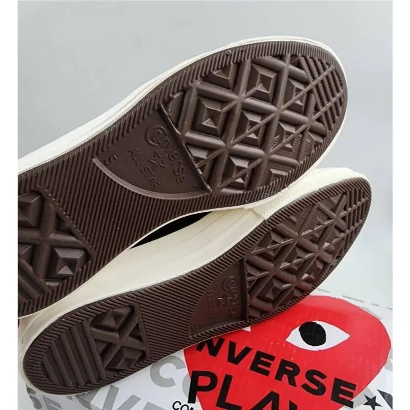 Converse shoes - Black/White/Red 5