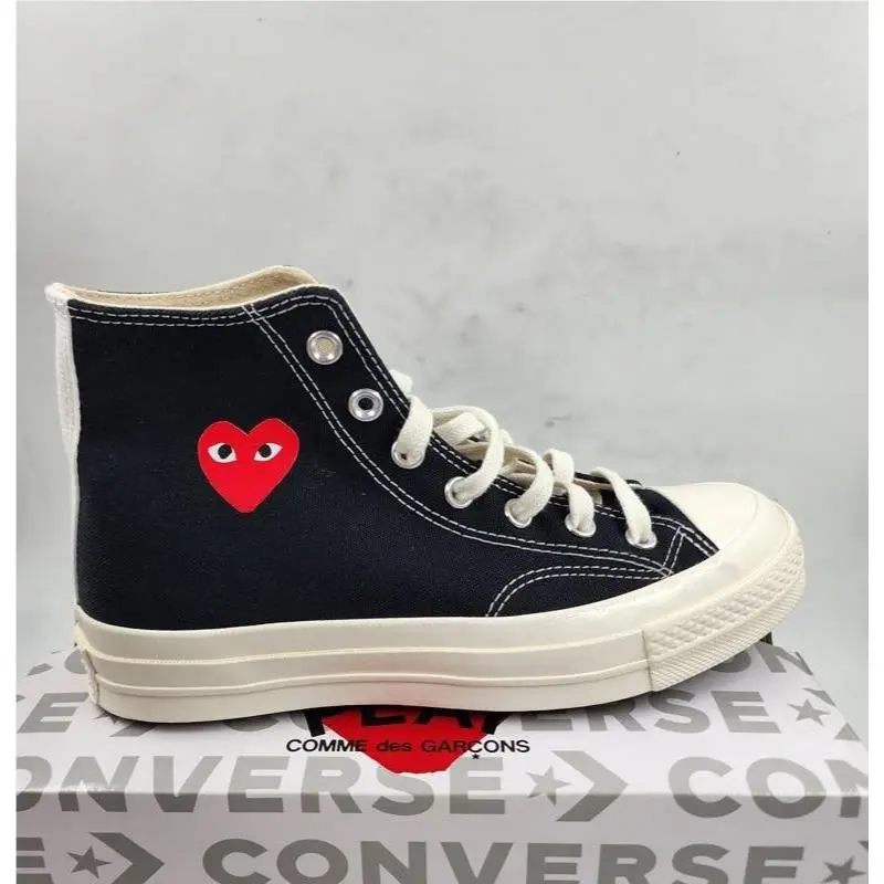 Converse shoes - Black/White/Red 10