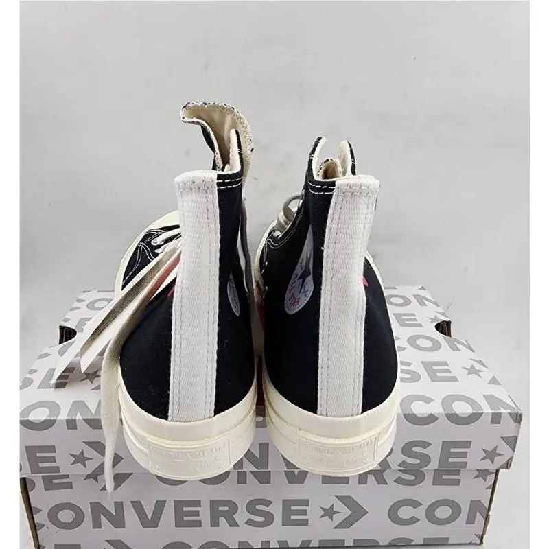 Converse shoes - Black/White/Red 6