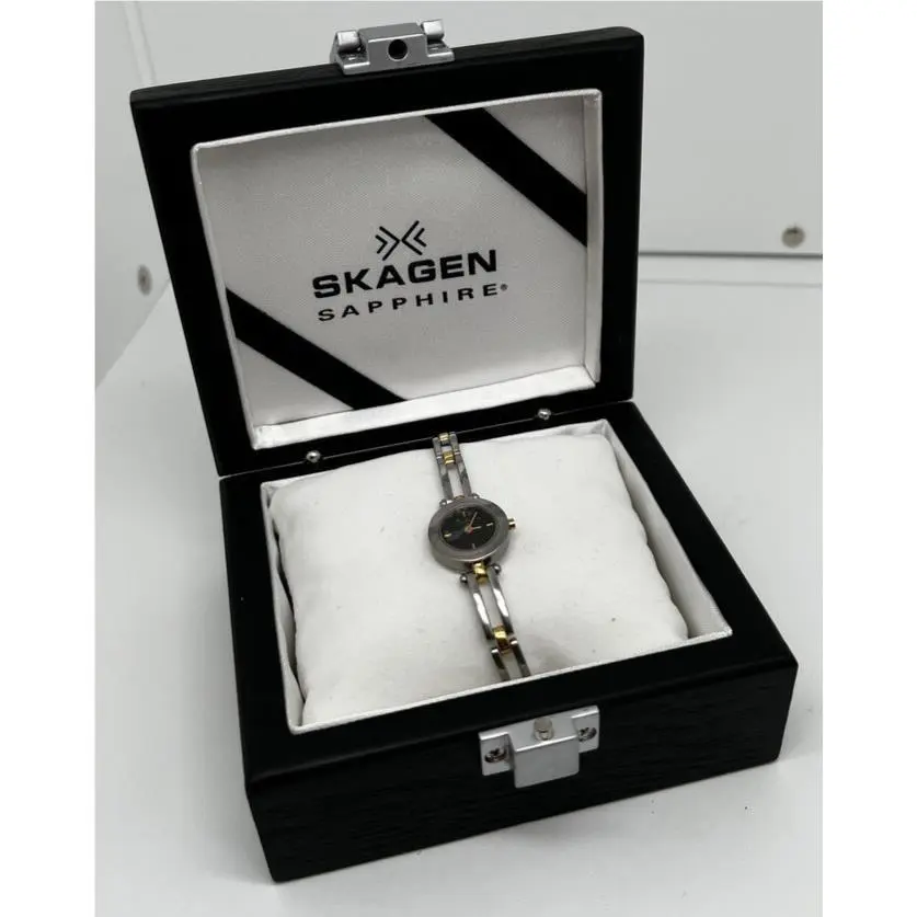 Skagen Ladies Bracelet Watch Sapphire Round Stainless SP6SGXB