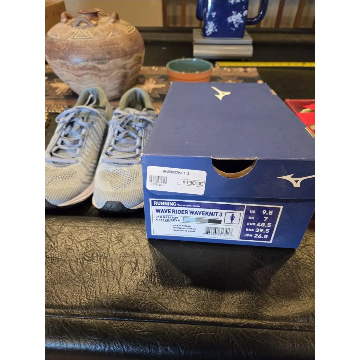 Mizuno shoes - MIZUNO WAVE RIDER WAVEKNIT 3 - Blue 6