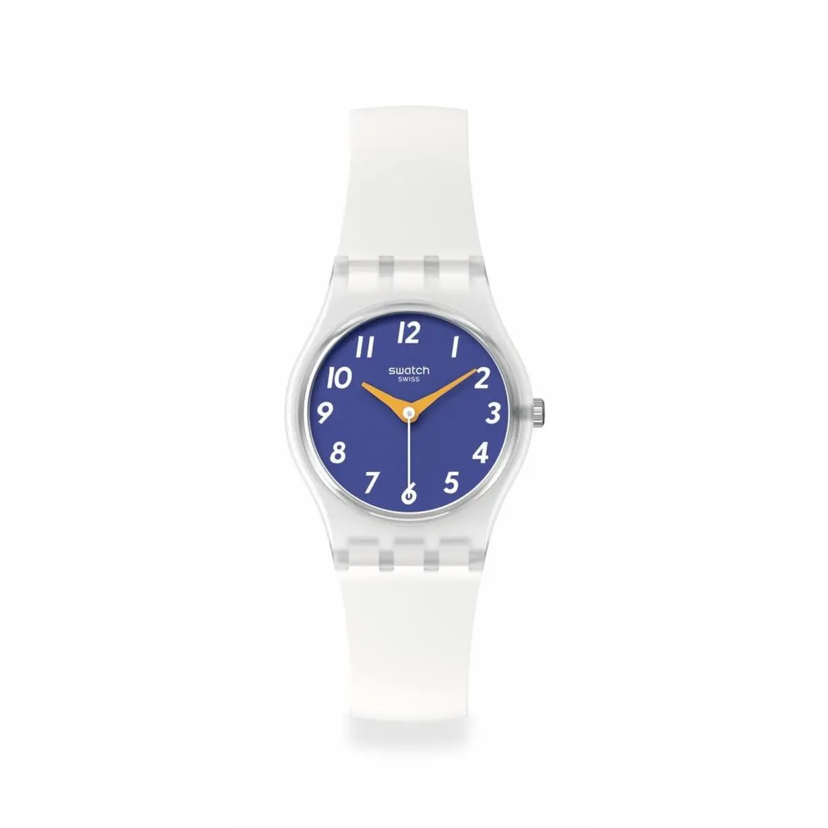 Lady Women`s Watch Casual Polymer White Quartz Waterproof The Gold by Swatch