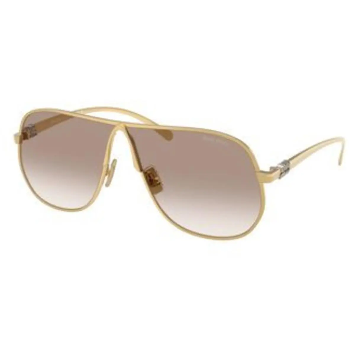 Miu MU A 56 S Gold / Clear Gradient Brown 5AK90L Size 66 Sunglasses by Miu Miu