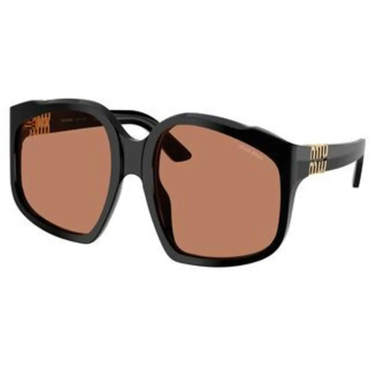 Miu MU A 07 SF Black / Brown Polyamide Standard 16K90Q Size 59 Sunglasses by Miu Miu