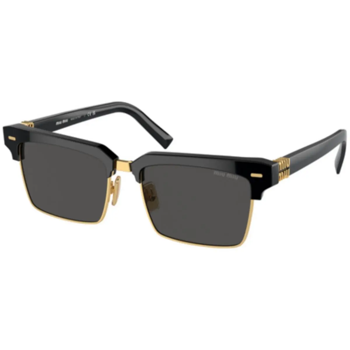 Miu MU 10 ZS Black / Dark Grey Polyamide Standard 1AB5S0 Size 54 Sunglasses