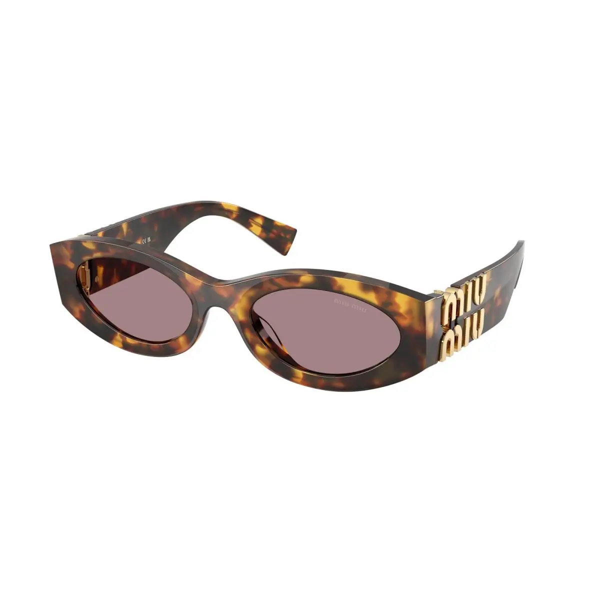 Miu MU 11 WS 0mu 11ws Honey Havana Light Pu 14L20I Size 54 Sunglasses by Miu Miu