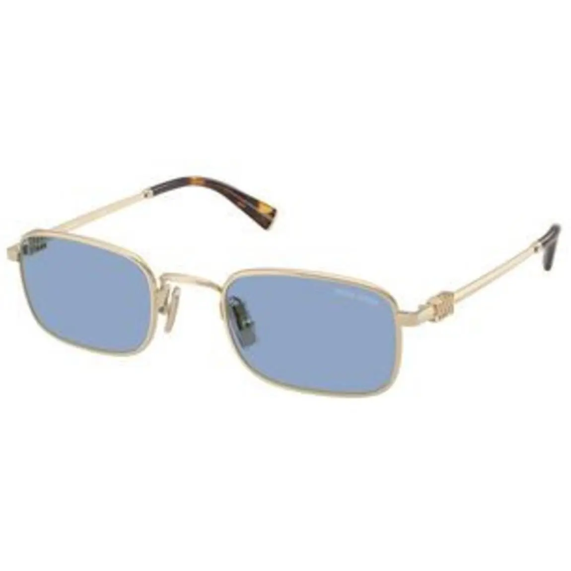 Miu MU A 53 S Pale Gold / Light Blue ZVN60O Size 49 Sunglasses by Miu Miu