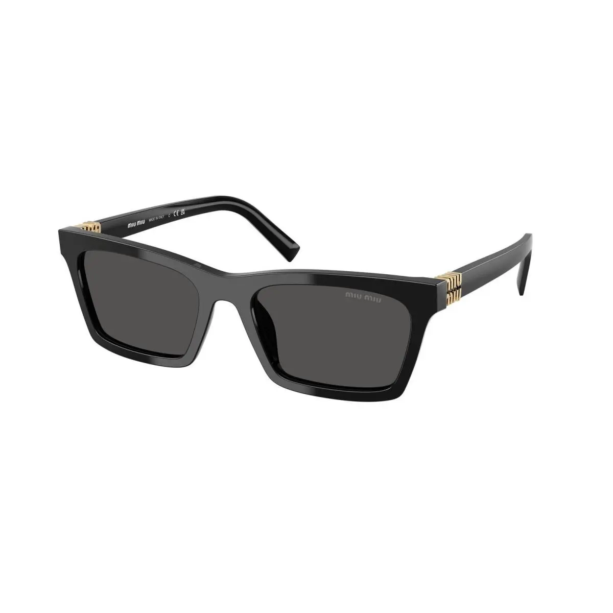 Miu MU A 05 S Black / Dark Grey Polyamide Standard 16K08Z Size 55 Sunglasses by Miu Miu