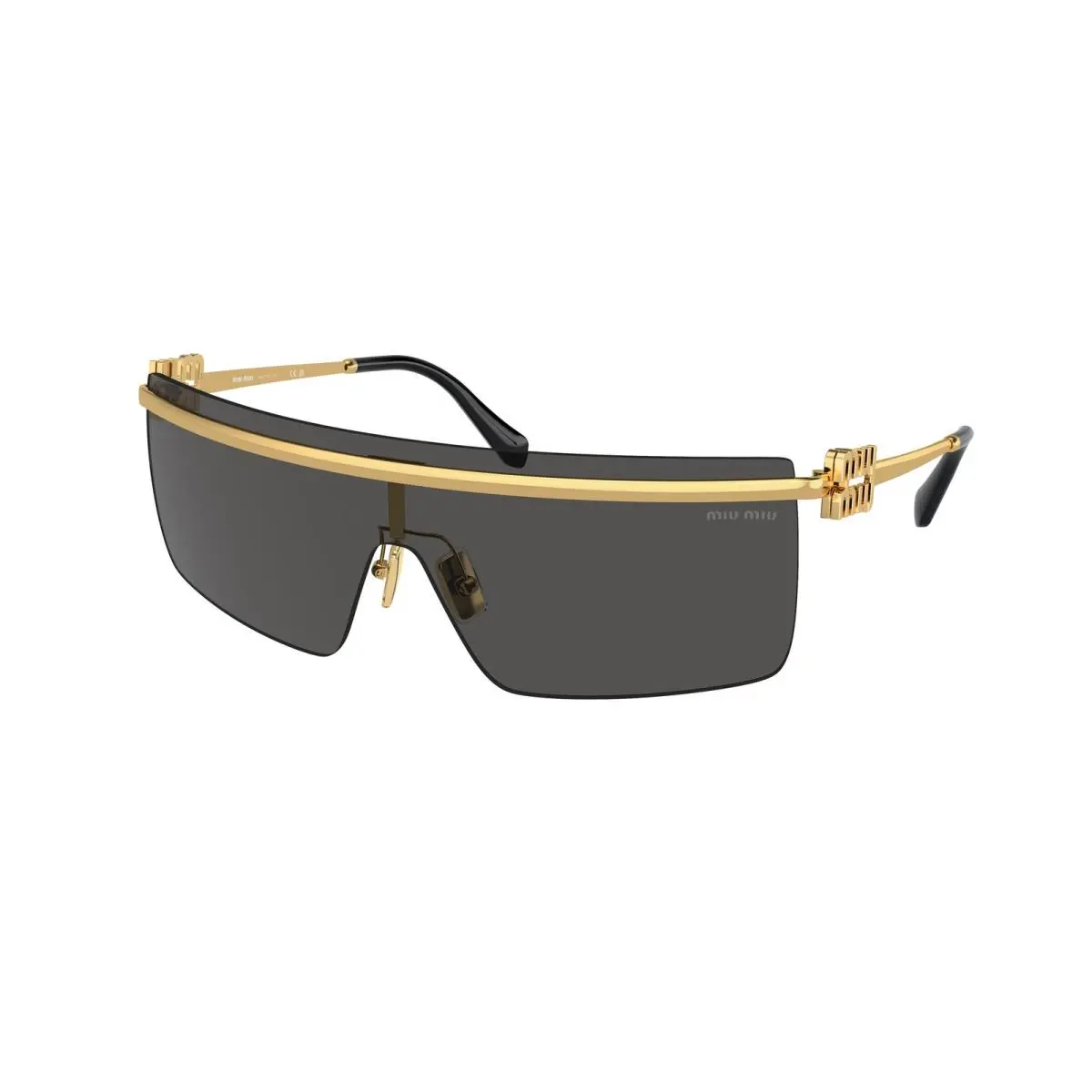 Miu MU 50 ZS Gold / Dark Grey Polyamide Standard 5AK5S0 Size 42 Sunglasses by Miu Miu
