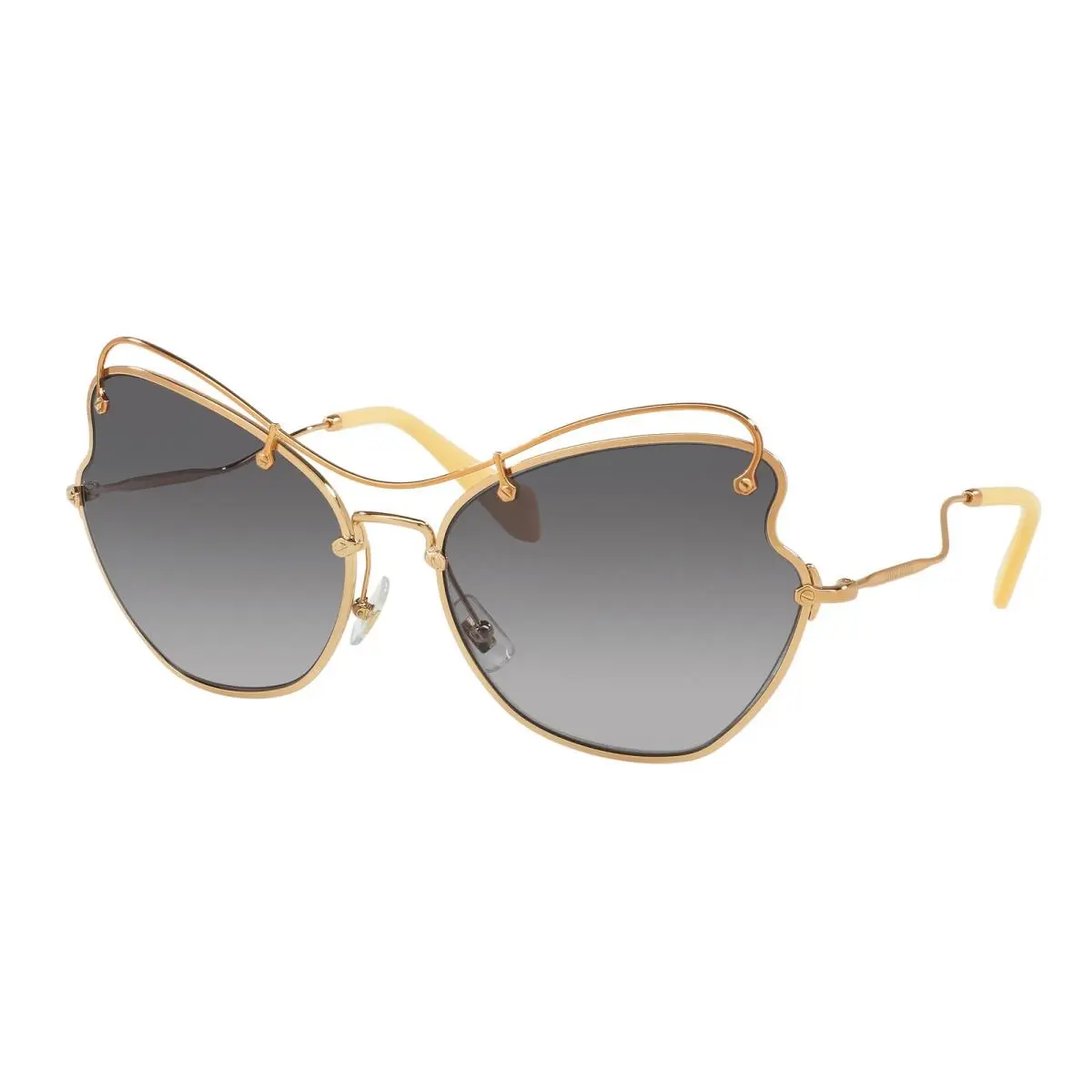 Miu MU 56 RS Core Collection Antique Gold G 7OE3E2 Size 65 Sunglasses by Miu Miu
