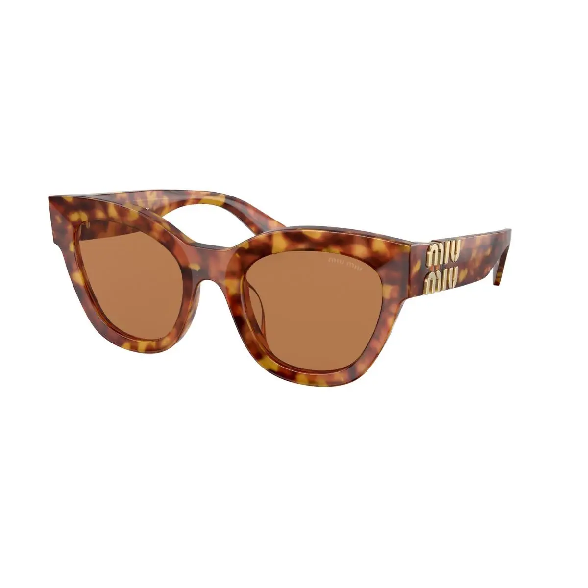 Miu MU 1 YS Light Havana Brown 4BW2Z1 Size 51 Sunglasses by Miu Miu